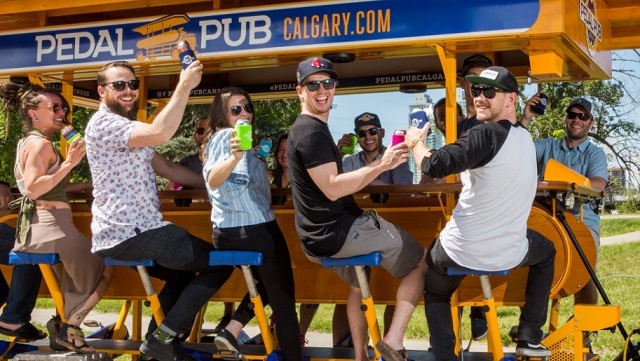 canadian bachelor parties guide calgary pedal pub